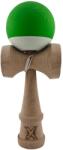 Flippy Kendama X Originala, Profesionala, Flippy, din Lemn, Rubber Grip, 18 cm, Verde Alb (teo-162313)