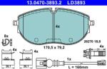 ATE Set placute frana ATE 13.0470-3893.2 (13.0470-3893.2)