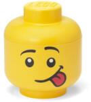 LEGO Tárolódoboz, fej, kicsi, LEGO, Silly