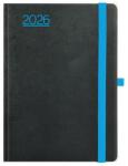 TopTimer Naptár, tervező, A5, napi, TOPTIMER, Nero, fekete-kék
