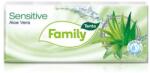 Tento Papír zsebkendő, 3 rétegű, 10x10 db, TENTO Family, aloe vera - oneclick