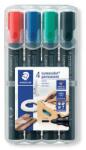 STAEDTLER Alkoholos marker készlet, 2 mm, kúpos, STAEDTLER Lumocolor® 352, 4 különböző szín