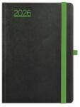 TopTimer Naptár, tervező, B6, heti, TOPTIMER, Nero, fekete-zöld