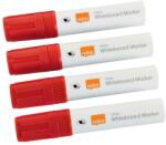 Nobo Táblamarker, vágott hegyű, 10 mm, NOBO Glide, piros