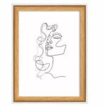  Képkeret, fa, 13x18 cm, Silhouette, natúr