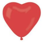  Léggömb, 25 cm, szív alakú, piros - oneclick