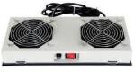 Lande fali rack szekrényhez 2 ventilátoros ON/OFF ventilátor egység szürke (LN-FAN-ONF-2FWM-LG)