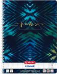 Herlitz Batik Fearless A4 80lapos perforált kockás spirálfüzet (50044153)