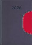 Dayliner Naptár, tervező, B6, heti, DAYLINER Memphis, szürke-piros