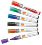 Nobo Táblamarker készlet, 1-3 mm, folyékonytintás, NOBO, 6 különböző szín