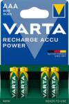 VARTA Tölthető elem, AAA mikro, 4x800 mAh, előtöltött, VARTA Power - oneclick