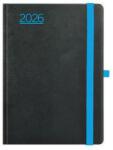 TopTimer Naptár, tervező, A5, heti, TOPTIMER, Nero, fekete-kék