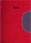 Dayliner Naptár, tervező, B5, heti, DAYLINER Memphis, piros-szürke