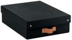 LEITZ Tárolódoboz, M méret, alacsony, LEITZ Puro, fekete