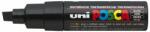 uni Dekormarker, 8 mm, vágott, UNI Posca PC-8K, fekete