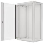 Lanberg 19 fali rack szekrény 22U/600X450 lapraszerelt, szürke V2 (WF01-6422-10S)