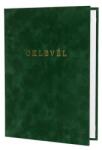  Oklevéltartó, A4, exkluzív, aranyozva, zöld - oneclick