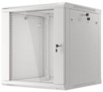 Lanberg 19 fali rack szekrény 12U/600X600 lapraszerelt, szürke V2 (WF01-6612-10S)
