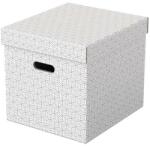 ESSELTE Tárolódoboz, kocka alakú, ESSELTE Home, fehér - oneclick