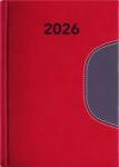 Dayliner Naptár, tervező, B6, heti, DAYLINER Memphis, piros-szürke