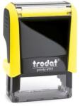 TRODAT Bélyegző, TRODAT Printy 4911, neon citromsárga ház, fekete párnával