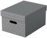 ESSELTE Tárolódoboz, M méret, ESSELTE Home, szürke