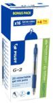 Pilot Zseléstoll, 0, 25 mm, nyomógombos, PILOT G-2, Bonus Pack, kék