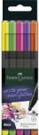 Faber-Castell Tűfilc készlet, 0, 4 mm, FABER-CASTELL Grip, 5 különböző neon szín