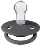 BIBS Suzeta De Lux Silicon, tetina rotunda, marime universala (0-3 ani) Iron, BIBS (1010221C)