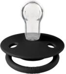 BIBS Suzeta De Lux Silicon, tetina rotunda, marime universala 0-3 ani, BIBS (Negru) (1010210C)