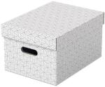 ESSELTE Tárolódoboz, M méret, ESSELTE "Home", fehér (E628282) - irodaoutlet