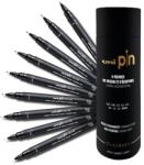 uni Rajzmarker készlet, UNI PIN "Tube", 9 különböző vonalvastagság, fekete (TUPINTUBE) - irodaoutlet