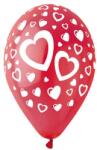 Léggömb, 30 cm, piros szívek (PT11PRSZ45) - irodaoutlet