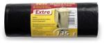 TUTI Szemeteszsák, extra erős, 135 l, 10 db, 70x110 cm, 27 , TUTI "Extra", fekete (KHT972) - irodaoutlet