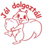 COLOP Bélyegző, motivációs, Jól dolgoztál! , COLOP "N43-kék", piros (IC18034304) - irodaoutlet