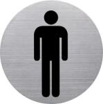 HELIT Információs tábla, rozsdamentes acél, HELIT, férfi mosdó (INH6270900) - irodaoutlet