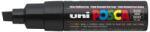 uni Dekormarker, 8 mm, vágott, UNI "Posca PC-8K", fekete (TUPC8KF) - irodaoutlet