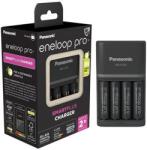 Panasonic Elemtöltő, AA/AAA, 4x2500 mAh AA, gyorstöltő, PANASONIC "Eneloop Pro (ELTL08) - irodaoutlet