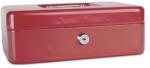 DONAU Pénzkazetta, 25x18x9 cm, DONAU, piros (D5233P) - irodaoutlet