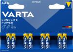 VARTA Elem, AAA mikro, 8 db, VARTA "Longlife Power (VEHEAAA8) - irodaoutlet