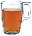  Üvegpohár, füllel, 6 db-os szett, 40 cl, "CoffeeTime (KHPU282) - irodaoutlet