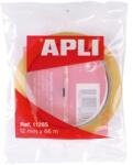 APLI Ragasztószalag, 12 mm x 66 m, APLI "Transparent", átlátszó (RA11265) - irodaoutlet