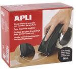 APLI Csomagolószalag adagoló, beépített pengével, csomagolószalaggal, APLI, fekete (LCA19647) - irodaoutlet