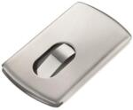TROIKA Névjegykártya tartó tárca, fém, 12 db-os, TROIKA "Slide (TROCDS30ST) - irodaoutlet
