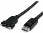StarTech - 91 cm-es (3 láb) panelre szerelhető DisplayPort kábel - DPPNLFM3PW (DPPNLFM3PW)