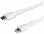 StarTech - 2 m-es (6 láb) tartós fehér USB-C - Lightning kábel - RUSBCLTMM2MW (RUSBCLTMM2MW)