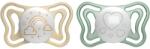 Chicco Physio Light Physio Forma Night биберон 2-6 m Gold/Green 2 бр