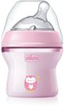 Chicco Natural Feeling Pink Girl бебешко шише 0 m+