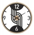 Mauro Ferretti Fekete / bézs fém és MDF dekoratív óra, ø 60 cm, Clips Mauro Ferreti