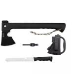 IdeallStore Axe 3 az 1-ben amnár, kés és síp, 35, 5 cm, tok mellékelve (B61-2)